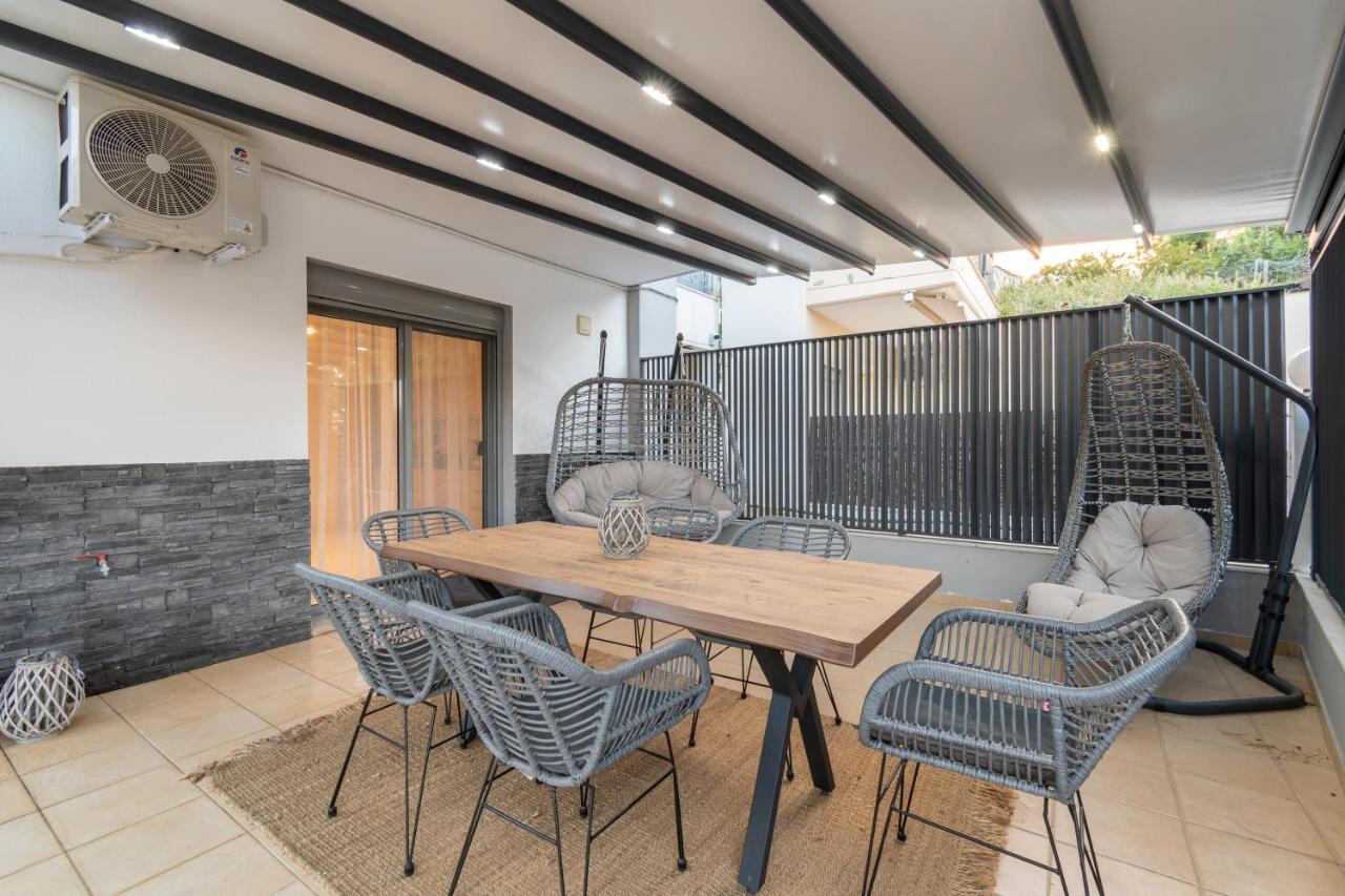 Sithoniars Luxury Ground Floor Apartment With Private Garden Неос Мармарас Екстериор снимка